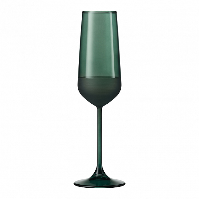 Бокал для шампанского, Emerald, 195 ml, зеленый с логотипом  заказать по выгодной цене в кибермаркете AvroraStore