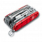 Офицерский нож SwissChamp XLT 91, прозрачный красный с логотипом  заказать по выгодной цене в кибермаркете AvroraStore