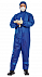 Защитный ламинированый комбинезон голубой   с логотипом  заказать по выгодной цене в кибермаркете AvroraStore