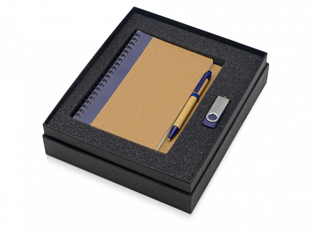 Подарочный набор Essentials с флешкой и блокнотом А5 с ручкой с логотипом  заказать по выгодной цене в кибермаркете AvroraStore
