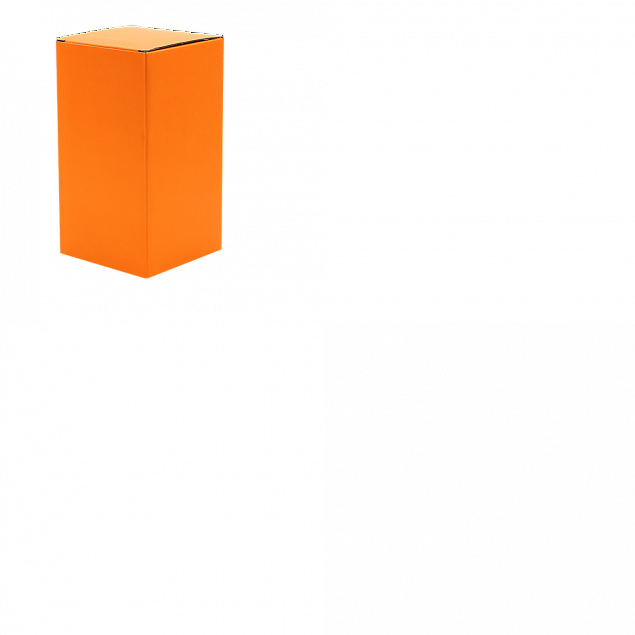 Коробка глянцевая для термокружки Surprise, оранжевый с логотипом  заказать по выгодной цене в кибермаркете AvroraStore