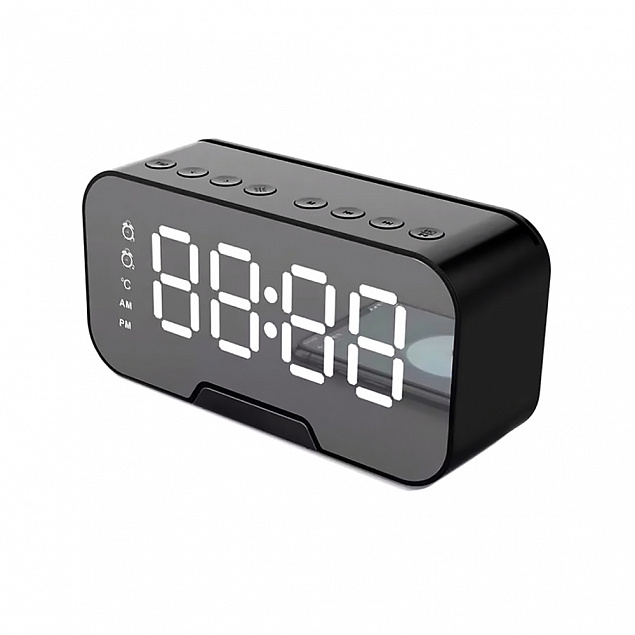 Часы-метеостанция Allora с Bluetooth колонкой и функцией Hands free с логотипом  заказать по выгодной цене в кибермаркете AvroraStore