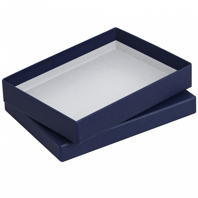 Коробка Slender, большая, синяя с логотипом  заказать по выгодной цене в кибермаркете AvroraStore