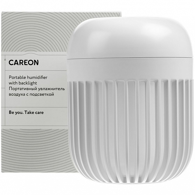 Переносной увлажнитель-ароматизатор с подсветкой PH11, белый с логотипом  заказать по выгодной цене в кибермаркете AvroraStore