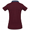 Рубашка поло женская DNM Forward бордовая с логотипом  заказать по выгодной цене в кибермаркете AvroraStore