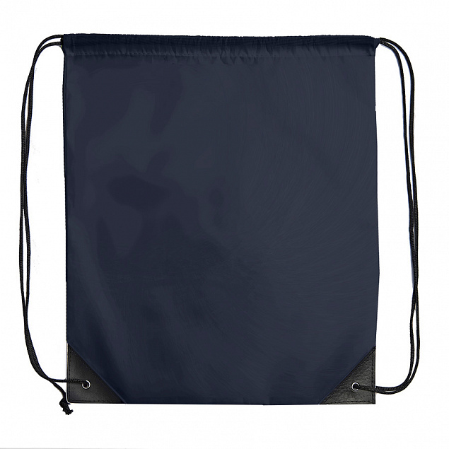 Рюкзак мешок с укреплёнными уголками BY DAY, темно-синий, 35*41 см, полиэстер 210D с логотипом  заказать по выгодной цене в кибермаркете AvroraStore
