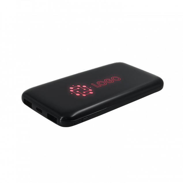 Внешний аккумулятор с подсветкой Bplanner Power 4 ST, 8000 mAh (Красный) с логотипом  заказать по выгодной цене в кибермаркете AvroraStore