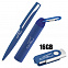 Набор ручка + флеш-карта 16Гб + зарядное устройство 2800 mAh в футляре, темно-синий с логотипом  заказать по выгодной цене в кибермаркете AvroraStore