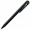 Ручка шариковая Prodir DS1 TMM Dot, черная с зеленым с логотипом  заказать по выгодной цене в кибермаркете AvroraStore