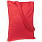 Холщовая сумка Basic 105, красная с логотипом  заказать по выгодной цене в кибермаркете AvroraStore