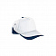 Бейсболка FORT (белая) - Темно-синий XX с логотипом  заказать по выгодной цене в кибермаркете AvroraStore