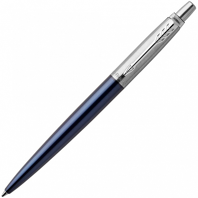Ручка шариковая Parker Jotter Royal Blue CT с логотипом  заказать по выгодной цене в кибермаркете AvroraStore