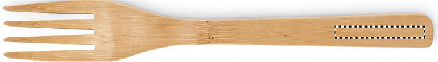 Набор столовых приборов бамбук с логотипом  заказать по выгодной цене в кибермаркете AvroraStore