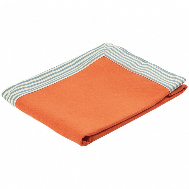 Скатерть «Морской пикник», оранжевая с логотипом  заказать по выгодной цене в кибермаркете AvroraStore