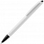 Ручка шариковая Tick, белая с черным с логотипом  заказать по выгодной цене в кибермаркете AvroraStore
