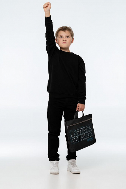 Сумка-папка Star Wars Final Design, черная с логотипом  заказать по выгодной цене в кибермаркете AvroraStore