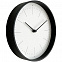 Часы настенные Lacky, белые с черным с логотипом  заказать по выгодной цене в кибермаркете AvroraStore