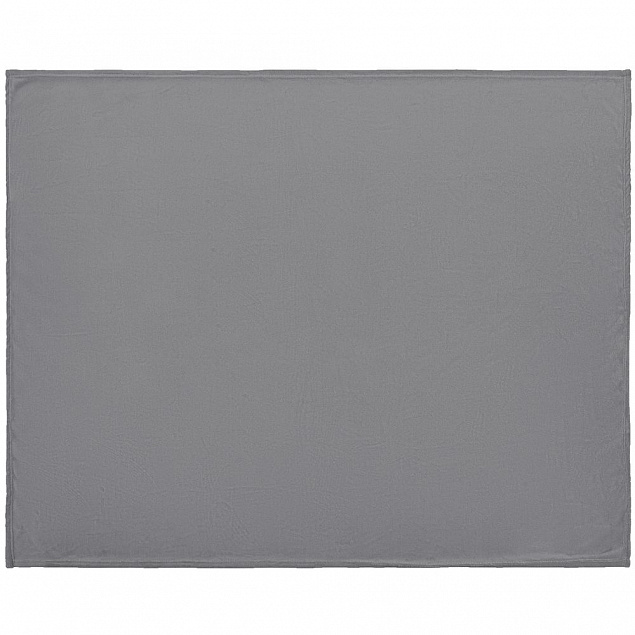Плед Plush, серый с логотипом  заказать по выгодной цене в кибермаркете AvroraStore