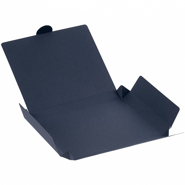 Коробка самосборная Flacky, синяя с логотипом  заказать по выгодной цене в кибермаркете AvroraStore
