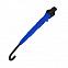 Зонт-трость механический  Chaplin, черно-синий с логотипом  заказать по выгодной цене в кибермаркете AvroraStore