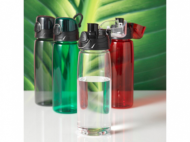 Бутылка спортивная Capri, прозрачный с логотипом  заказать по выгодной цене в кибермаркете AvroraStore