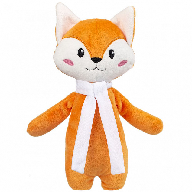 Мягкая игрушка Beastie Toys, лисенок с белым шарфом с логотипом  заказать по выгодной цене в кибермаркете AvroraStore