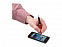 Ручка-стилус шариковая Ziggy синие чернила, красный/черный с логотипом  заказать по выгодной цене в кибермаркете AvroraStore