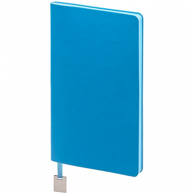 Ежедневник Shall Light, недатированный, голубой с логотипом  заказать по выгодной цене в кибермаркете AvroraStore