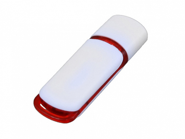 USB-флешка на 64 Гб с цветными вставками с логотипом  заказать по выгодной цене в кибермаркете AvroraStore