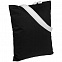 Холщовая сумка BrighTone, черная с белыми ручками с логотипом  заказать по выгодной цене в кибермаркете AvroraStore