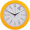 Часы настенные «Не лучшее время», желтые с логотипом  заказать по выгодной цене в кибермаркете AvroraStore