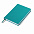 Ежедневник недатированный Campbell, А5,  морская волна, белый блок с логотипом  заказать по выгодной цене в кибермаркете AvroraStore