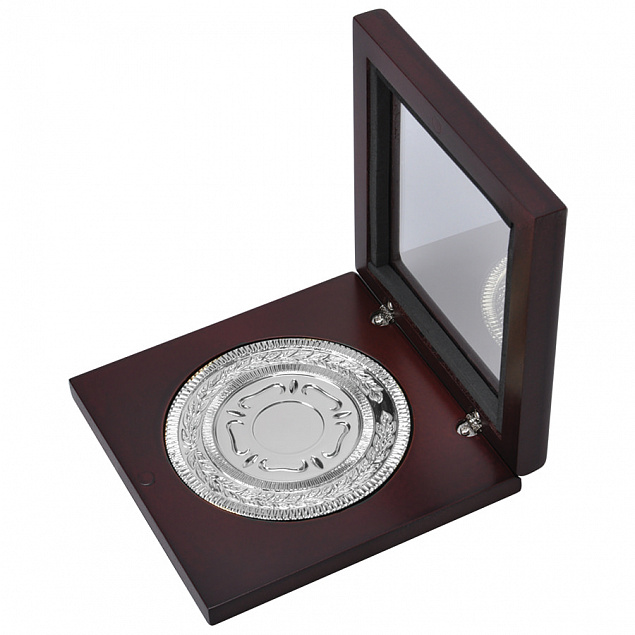 Медаль наградная  "Серебро" с логотипом  заказать по выгодной цене в кибермаркете AvroraStore