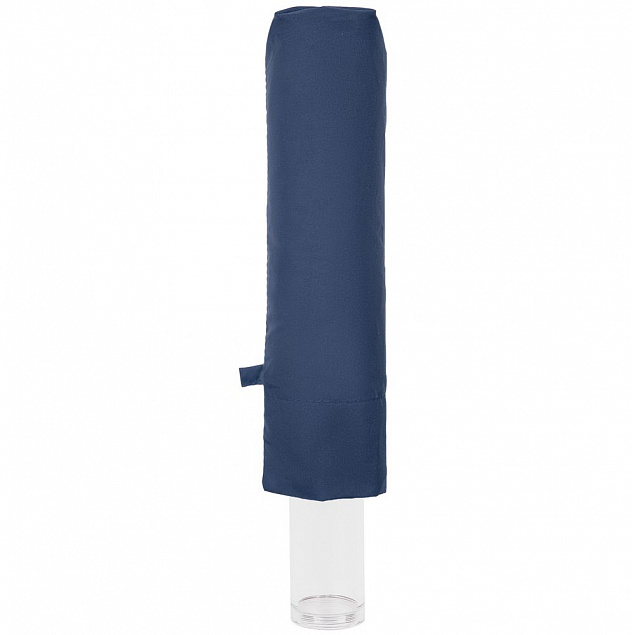 Зонт складной Fillit, темно-синий с логотипом  заказать по выгодной цене в кибермаркете AvroraStore