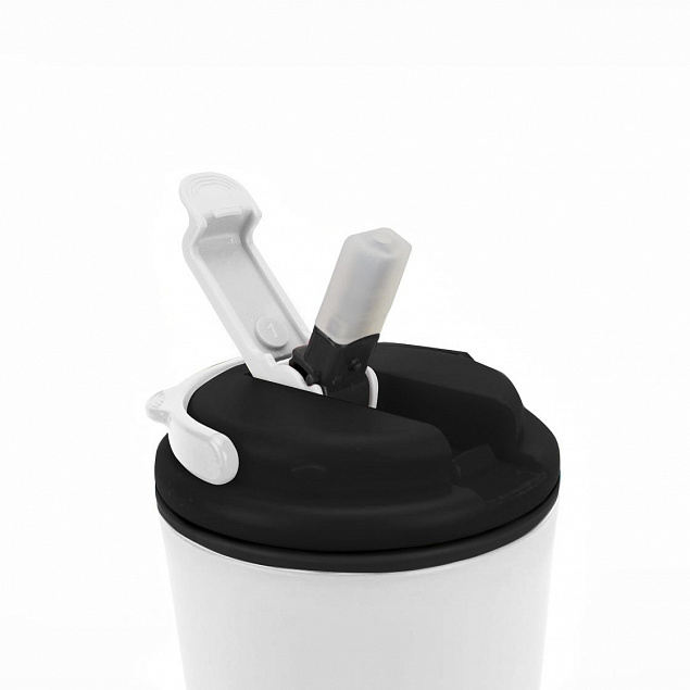 Термостакан Bucket (белый) с логотипом  заказать по выгодной цене в кибермаркете AvroraStore