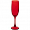 Бокал для шампанского Enjoy, красный с логотипом  заказать по выгодной цене в кибермаркете AvroraStore