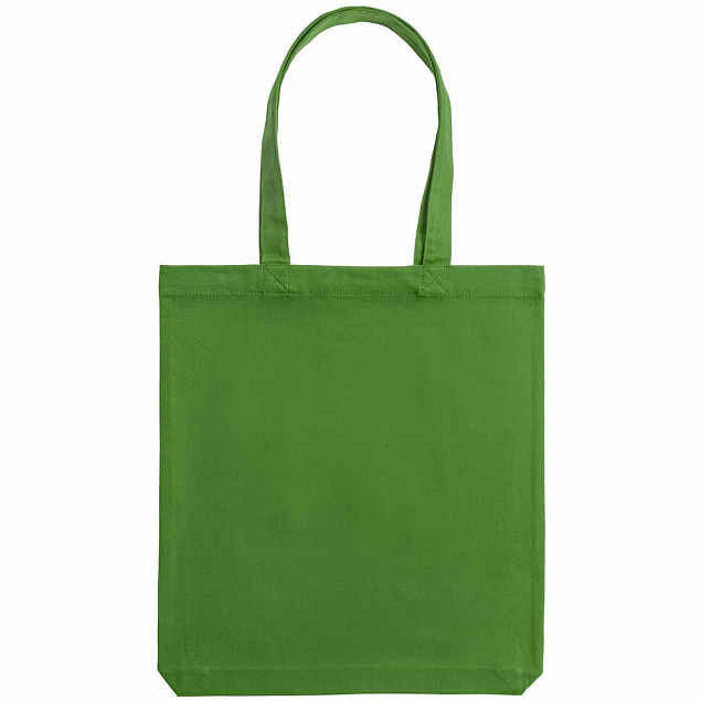 Холщовая сумка Avoska, ярко-зеленая с логотипом  заказать по выгодной цене в кибермаркете AvroraStore