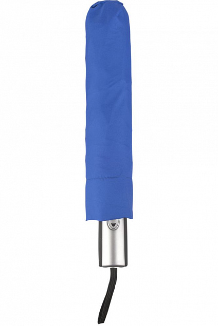 Зонт складной Fiber, ярко-синий с логотипом  заказать по выгодной цене в кибермаркете AvroraStore