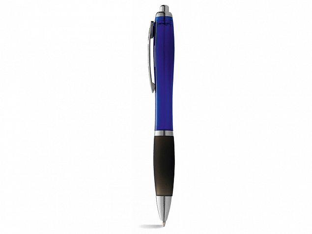 Ручка шариковая Nash, синий, черные чернила с логотипом  заказать по выгодной цене в кибермаркете AvroraStore