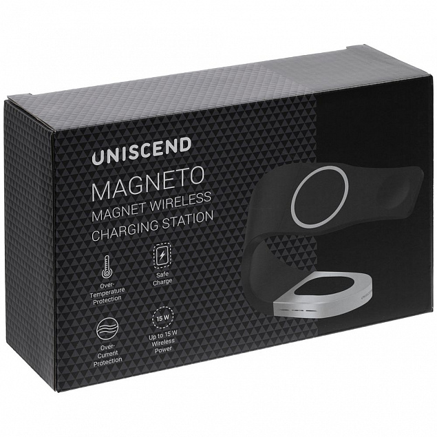 Магнитная зарядная станция Uniscend Magneto с логотипом  заказать по выгодной цене в кибермаркете AvroraStore