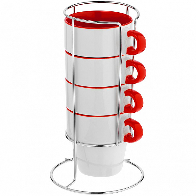 Кружка Inset, красная с логотипом  заказать по выгодной цене в кибермаркете AvroraStore