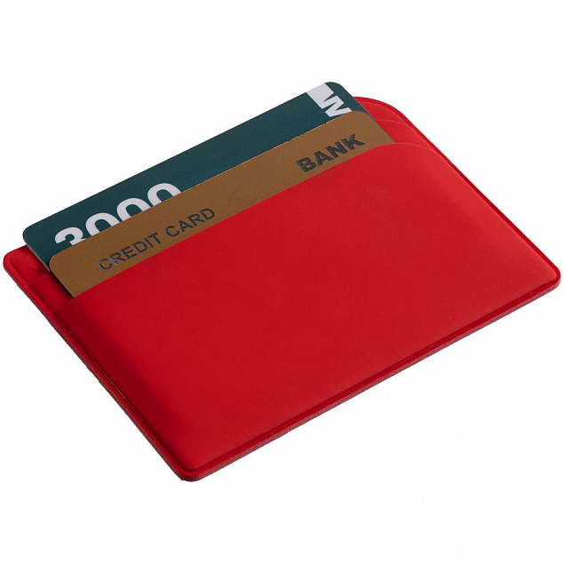 Чехол для карточек Dorset, красный с логотипом  заказать по выгодной цене в кибермаркете AvroraStore