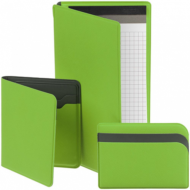 Блокнот Dual, зеленый с логотипом  заказать по выгодной цене в кибермаркете AvroraStore
