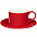 Чайная пара Clio, красная с логотипом  заказать по выгодной цене в кибермаркете AvroraStore