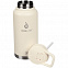 Термобутылка Fujisan XL, белая с логотипом  заказать по выгодной цене в кибермаркете AvroraStore