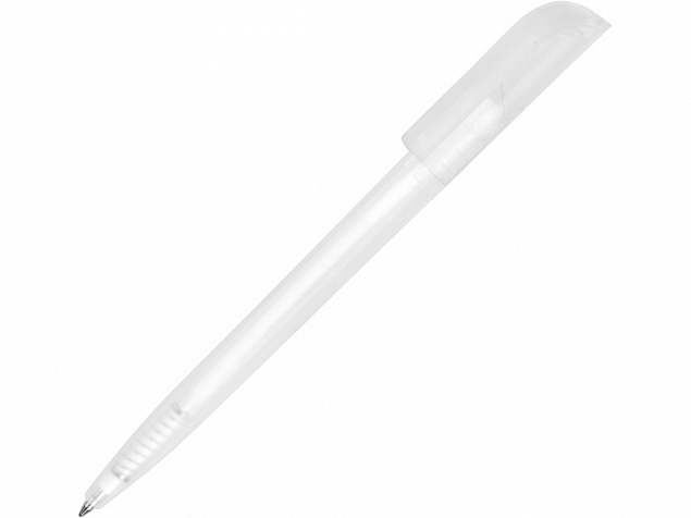 Ручка шариковая Миллениум фрост белая с логотипом  заказать по выгодной цене в кибермаркете AvroraStore