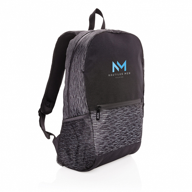 Светоотражающий рюкзак для ноутбука из RPET AWARE™ с логотипом  заказать по выгодной цене в кибермаркете AvroraStore