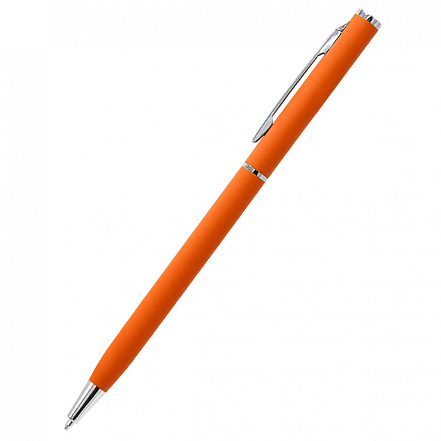 Ручка шариковая металлическая Tinny Soft - Оранжевый OO с логотипом  заказать по выгодной цене в кибермаркете AvroraStore