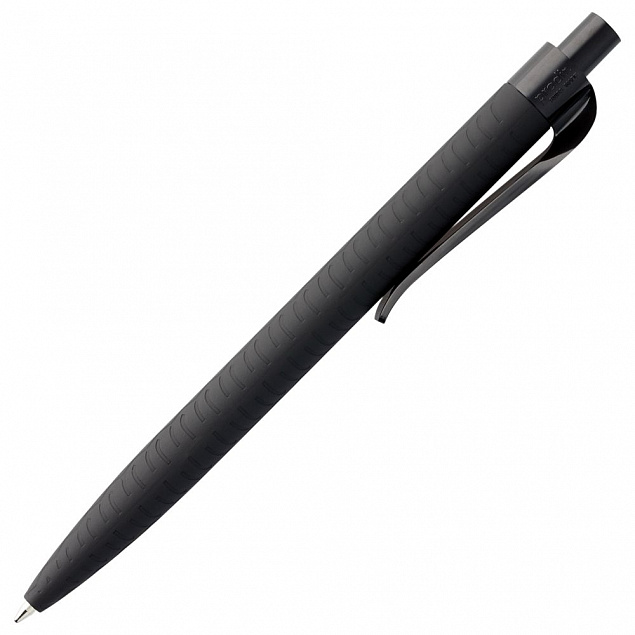Ручка шариковая Prodir QS03 PRP Tyre Soft Touch, черная с логотипом  заказать по выгодной цене в кибермаркете AvroraStore