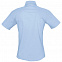 Рубашка женская с коротким рукавом ELITE, голубая с логотипом  заказать по выгодной цене в кибермаркете AvroraStore